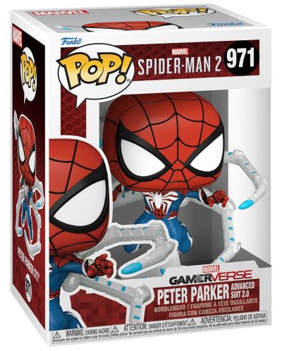 Figura Funko POP! Marvel: Spider-Man - Peter Parker (Advanced Suit 2.0) (Gamerverse) #971 - 2