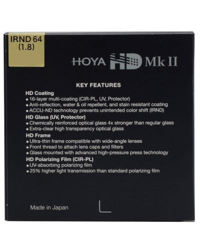 Filter Hoya - HD MK II IRND64, 67mm - 3