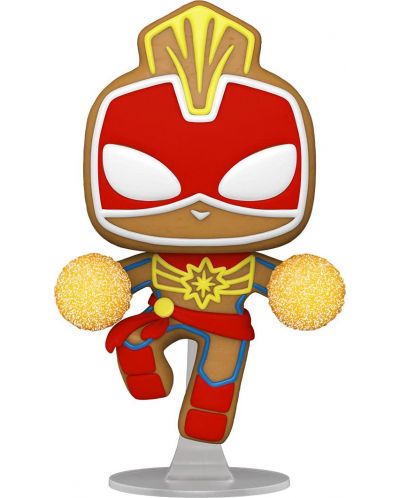 Figurica Funko POP! Marvel: Holiday - Gingerbread Captain Marvel #936 - 1