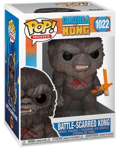 Figura Funko POP! Movies: Godzilla vs Kong - Battle-Scarred Kong #1022 - 2