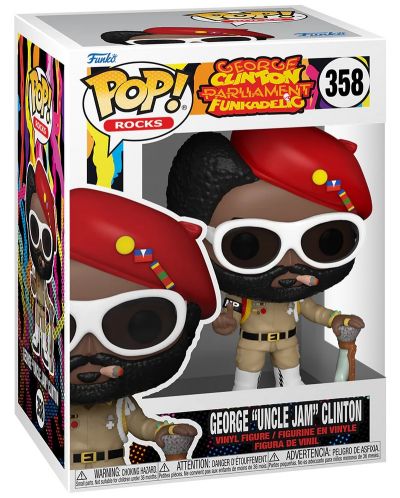 Figura Funko POP! Rocks: George Clinton Parliament Funkadelic - George "Uncle Jam" Clinton #358 - 2