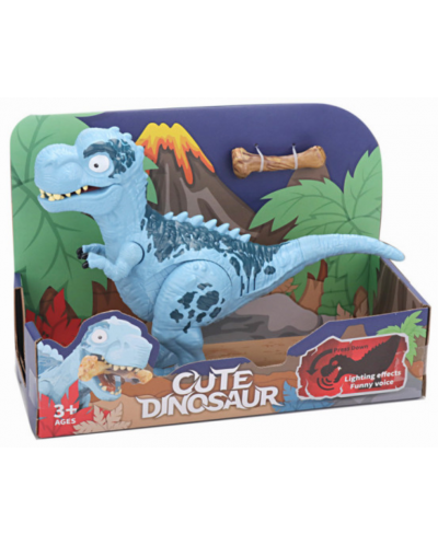 Figura King Me World - Tyrannosaurus rex, sa zvukom i svjetlom, plava - 1