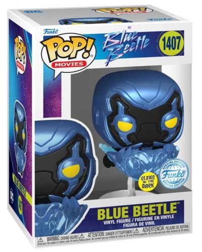 Figurica Funko POP! DC Comics: Blue Beetle - Blue Beetle (Glows in the Dark) (Special Edition) #1407 - 2
