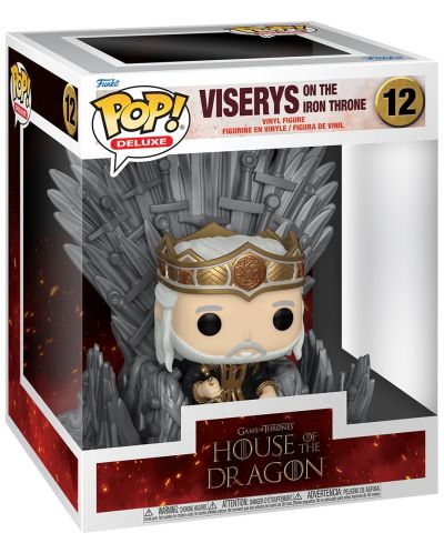 Figura Funko POP! Deluxe: House of the Dragon - Viserys on the Iron Throne #12 - 2