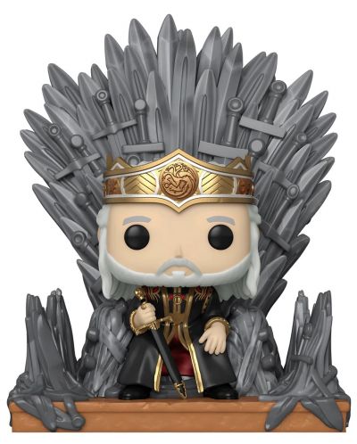 Figura Funko POP! Deluxe: House of the Dragon - Viserys on the Iron Throne #12 - 1