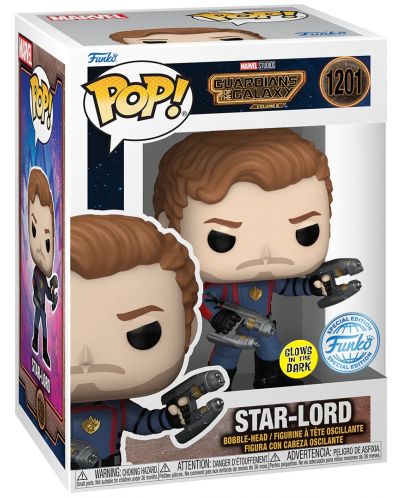 Figurica Funko POP! Marvel: Guardians of the Galaxy - Star-Lord (Glows in the Dark) (Special Edition) #1201 - 2