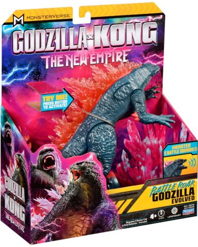 Figurica s funkcijama MonsterVerse Godzilla x Kong - Godzilla sa snažnim urlikom, 18 cm - 2