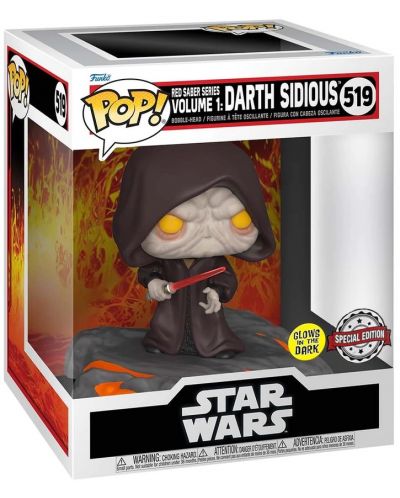 Figurica Funko POP! Deluxe: Movies - Star Wars - Darth Sidious (Glows in the Dark) (Special Edition) #519 - 2