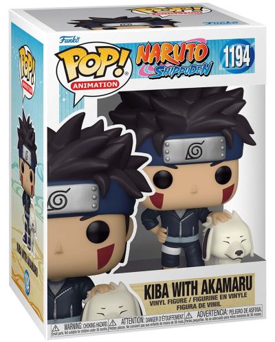 Figurica Funko POP! Animation: Naruto Shippuden - Kiba with Akamaru #1194 - 2
