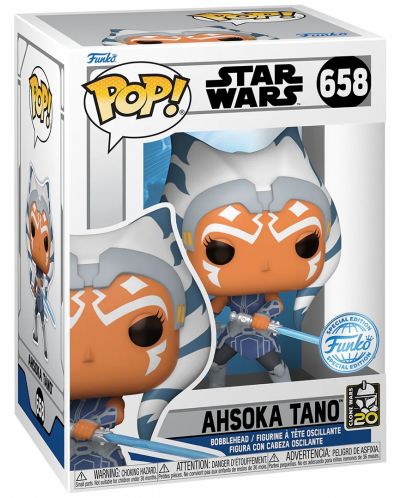 Figurica Funko POP! Movies: Star Wars - Ahsoka Tano (The Clone Wars 20th) (Special Edition) #658 - 2