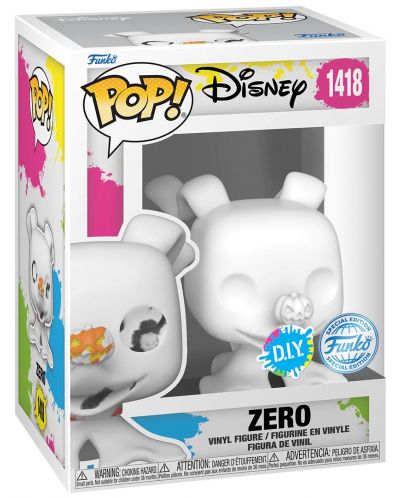 Figura Funko POP! Disney: The Nightmare Before Christmas - Zero (White) (Special Edition) #1418 - 2