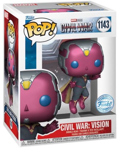 Figura Funko POP! Marvel: Captain America - Civil War: Vision (Special Edition) #1143 - 2