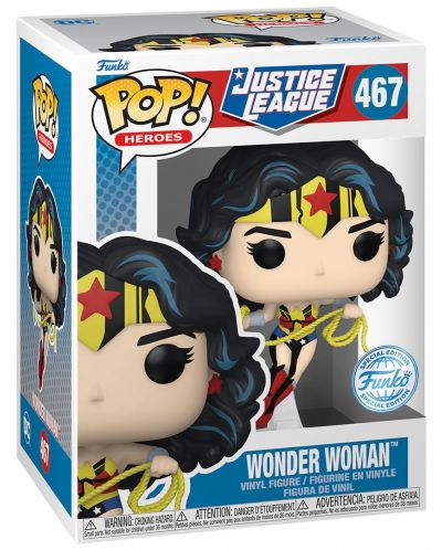 Figura Funko POP! DC Comics: Justice League - Wonder Woman (Special Edition) #467 - 2