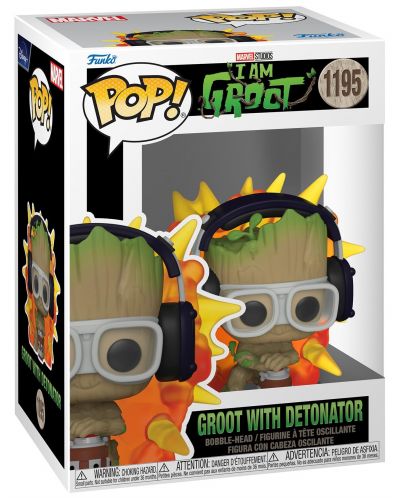 Figura Funko POP! Marvel: I Am Groot - Groot with Detonator #1195 - 2