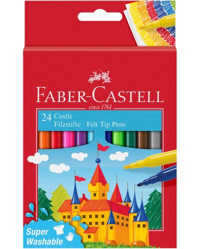 Flomasteri Faber-Castell Castle - 24 boje - 1