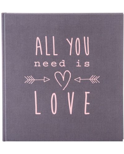 Foto album Goldbuch - All You Need Is Love, sivi, 30 x 31 cm - 1
