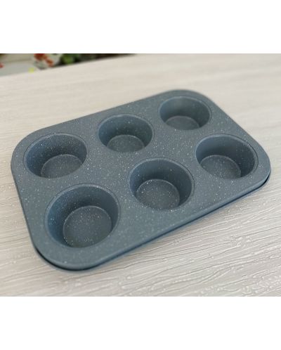 Kalup za pečenje 6 muffina  Morello - Gray, 26.5 х 18.5 cm, sivi - 4