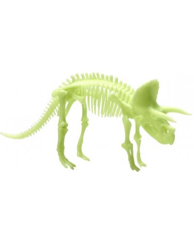Fosforescentna figurica Brainstorm Glow Dinos - Triceratops, kostur - 2