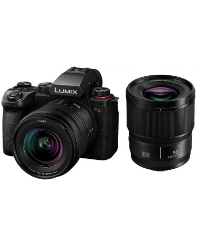 Fotoaparat Panasonic - Lumix S5 II + S 20-60mm + S 50mmn + Objektiv Panasonic - Lumix S, 50mm, f/1.8 - 3