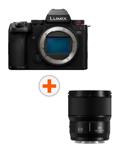 Fotoaparat Panasonic - Lumix S5 II, 24.2MPx, Black + Objektiv Panasonic - Lumix S, 85mm f/1.8 L-Mount, Bulk - 1