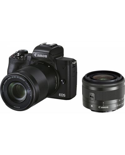 Fotoaparat Canon - EOS M50 Mark II, EF-M 15-45mm + 55-200mm, crni - 2