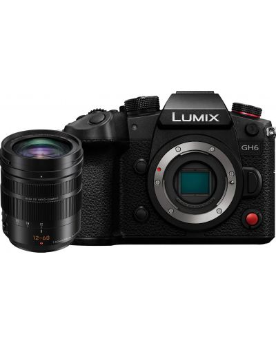 Kamera bez ogledala Panasonic - Lumix GH6, 12-60mm, Black - 1