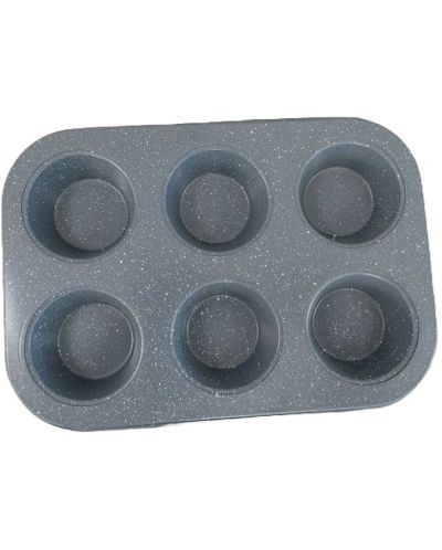 Kalup za pečenje 6 muffina  Morello - Gray, 26.5 х 18.5 cm, sivi - 2