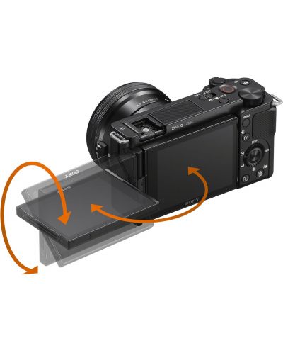 Fotoaparat bez zrcala za vlogging Sony - ZV-E10, E PZ 16-50mm - 5