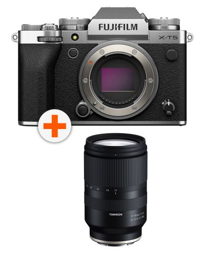 Fotoaparat Fujifilm X-T5, Silver + Objektiv Tamron 17-70mm f/2.8 Di III-A VC RXD - Fujifilm X - 1
