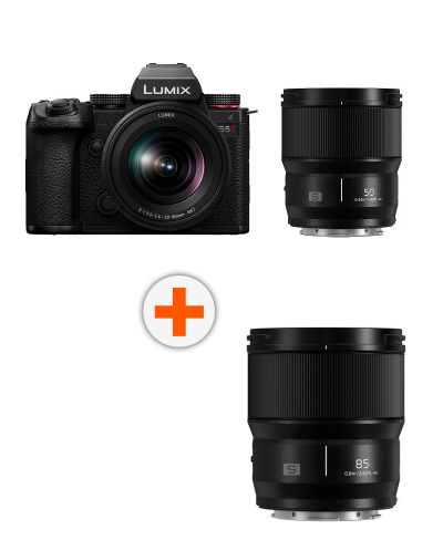 Fotoaparat Panasonic - Lumix S5 II + S 20-60mm + S 50mm + Objektiv Panasonic - Lumix S, 85mm f/1.8, Bulk - 1