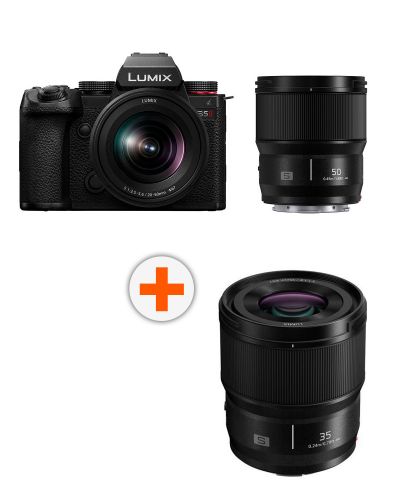 Fotoaparat Panasonic - Lumix S5 II + S 20-60mm + S 50mm + Objektiv Panasonic - Lumix S, 35mm, f/1.8 - 1
