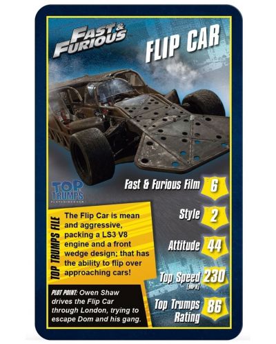 Kartaška igra Top Trumps - Fast & Furious - 3