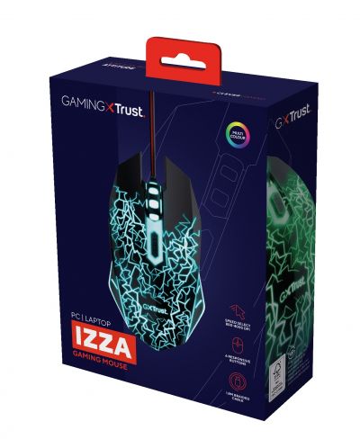 Gaming miš Trust - GXT 105X Izza - optički, crni - 5