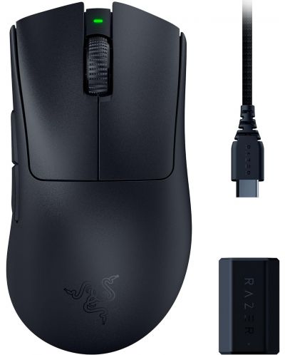 Gaming miš Razer - DeathAdder V3 Pro + Wireless Dongle Bundle, crni - 1