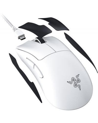 Gaming miš Razer - DeathAdder V3 Pro, optički, bežični, bijeli - 6