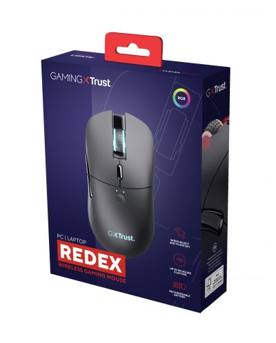 Gaming miš Trust - GXT 980 Redex, optički, bežični, crni - 5