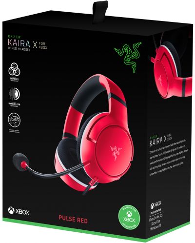 Gaming slušalice Razer - Kaira X, Xbox, Pulse Red - 5