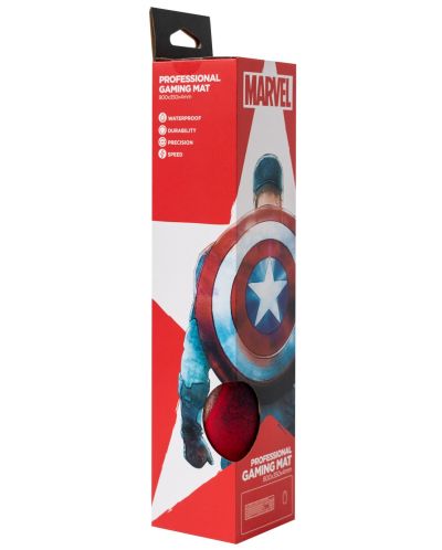 Gaming podloga za miš Erik - Captain America, XL, višebojna - 3