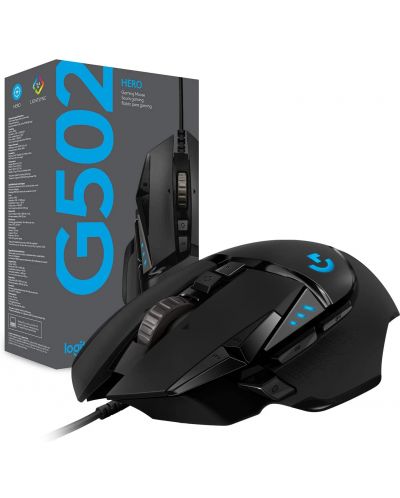 Gaming miš Logitech - G502 Hero, crni - 12
