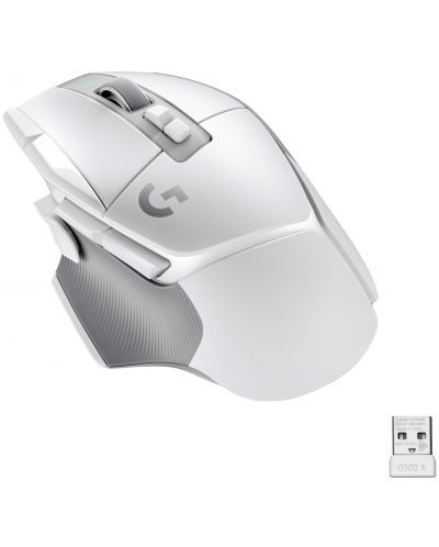 Gaming miš Logitech - G502 X Lightspeed EER2, optički, bijeli - 1