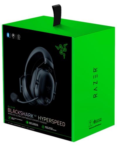 Gaming slušalice Razer - BlackShark V2 HyperSpeed, bežične, crne - 8
