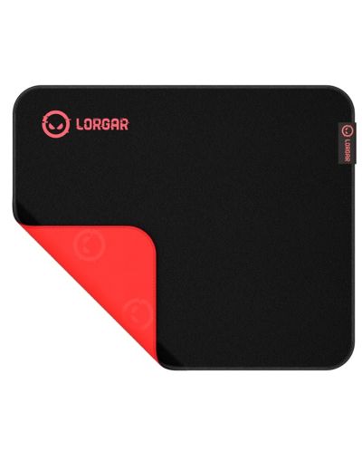 Gaming podloga za miš Lorgar - Main 325, XL, mekana, crna/crvena - 2