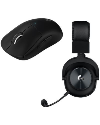 Gaming slušalice i miš Logitech - PRO X, bežične, crne - 1