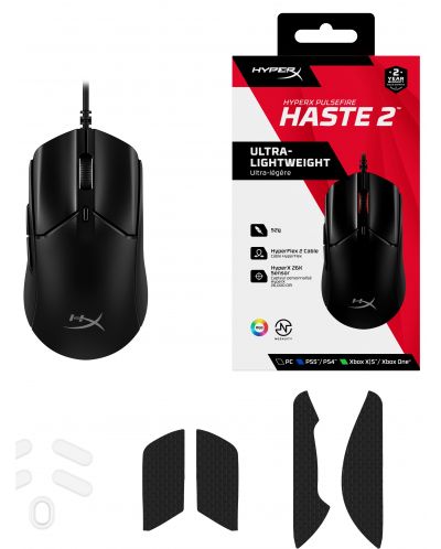 Gaming miš HyperX - Pulsefire Haste 2, optički, crni - 9