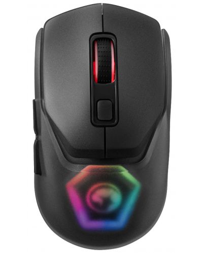 Gaming miš Marvo - Fit Pro, optički, bežični, crni - 1