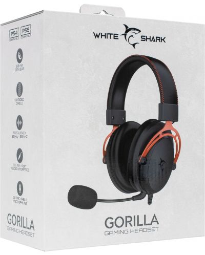 Gaming slušalice White Shark - GORILLA, crne/crvene - 7