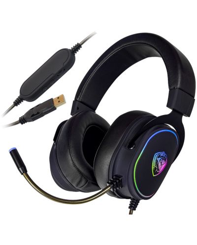 Gaming slušalice Roxpower - T-Rox ST-GH381, crne - 1