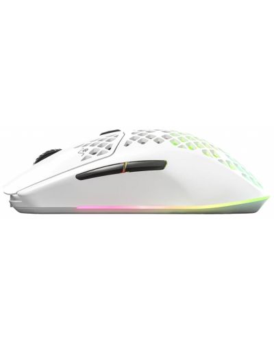 Gaming miš SteelSeries - Aerox 3 (2022), bežični, bijeli - 4