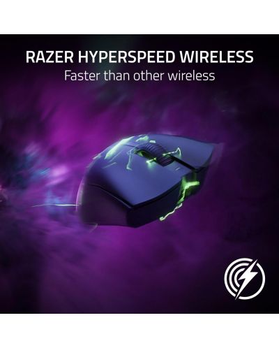 Gaming miš Razer - DeathAdder V3 Pro + Wireless Dongle Bundle, crni - 10