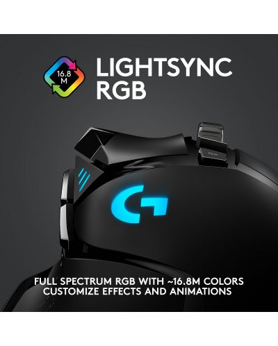 Gaming miš Logitech - G502 LightSpeed, bežični, crni - 8
